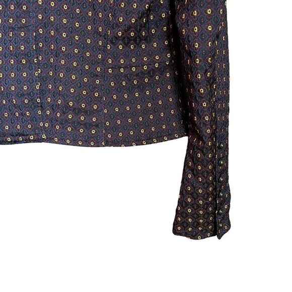 Free People shrunken jacquard blazer.  size small - Picture 9 of 10